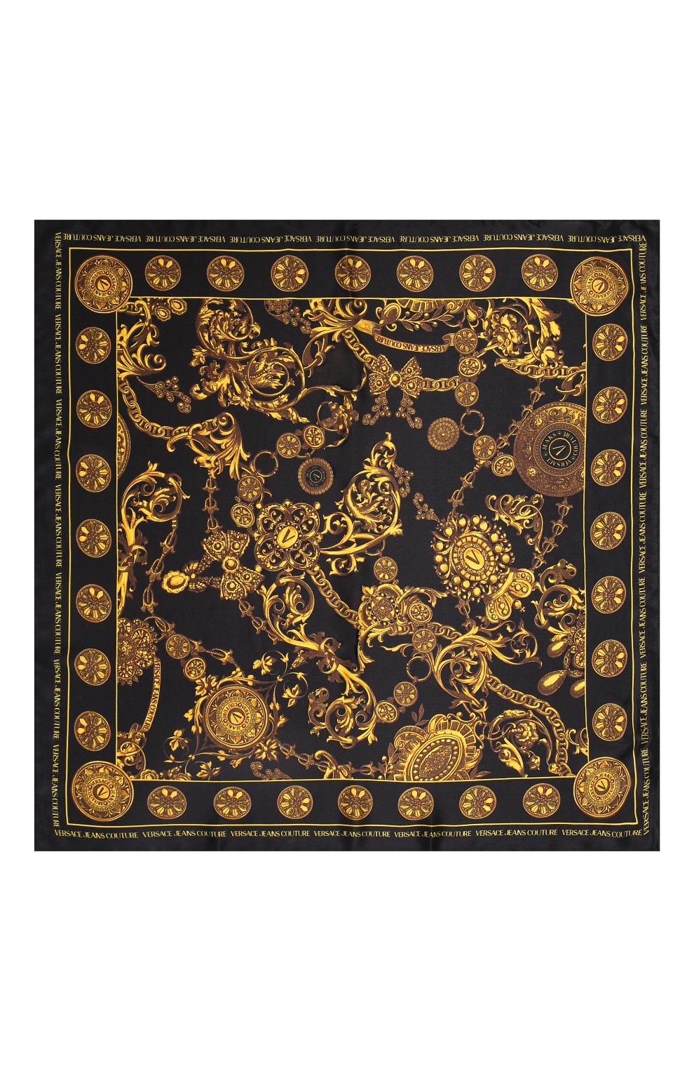 Шелковый платок VERSACE JEANS COUTURE, арт. 71HA7H01-F0ULARD SATIN REGALIA/ZG005, фото 4