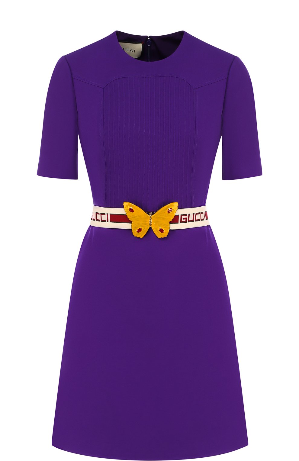 Приталенное мини-платье из смеси шерсти и шелка GUCCI, арт. 498582/ZHM88, фото 1