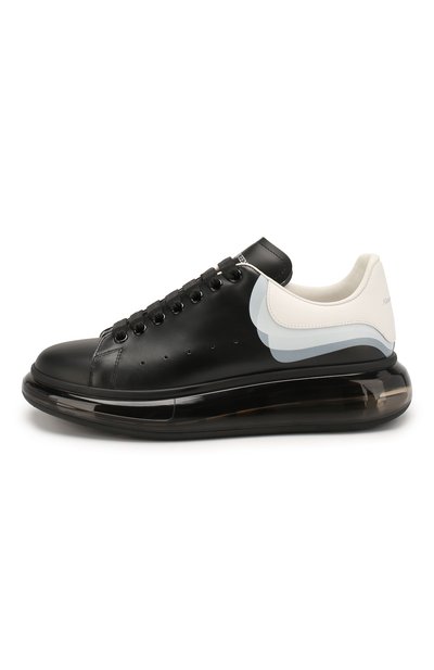 Кожаные кеды oversized ALEXANDER MCQUEEN черного цвета по цене 68650 руб., арт. 604233/WHX99, фото 3 Кожаные кеды oversized ALEXANDER MCQUEEN, арт. 604233/WHX99, фото 3