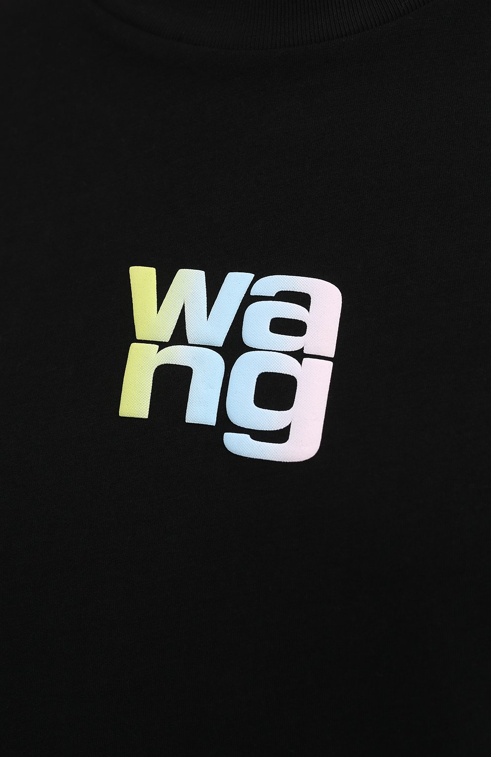 Хлопковая футболка ALEXANDER WANG черного цвета по цене 27100 руб., арт. UCC1211022, фото 5 Хлопковая футболка ALEXANDER WANG, арт. UCC1211022, фото 5