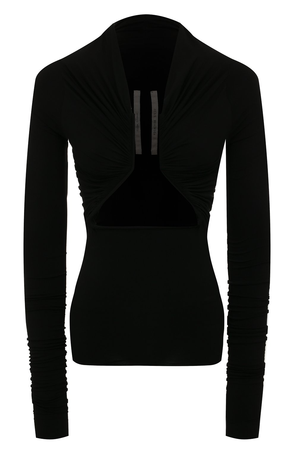 Топ RICK OWENS черного цвета по цене 88350 руб., арт. R001B4261/BZ, фото 1 Топ RICK OWENS, арт. R001B4261/BZ, фото 1