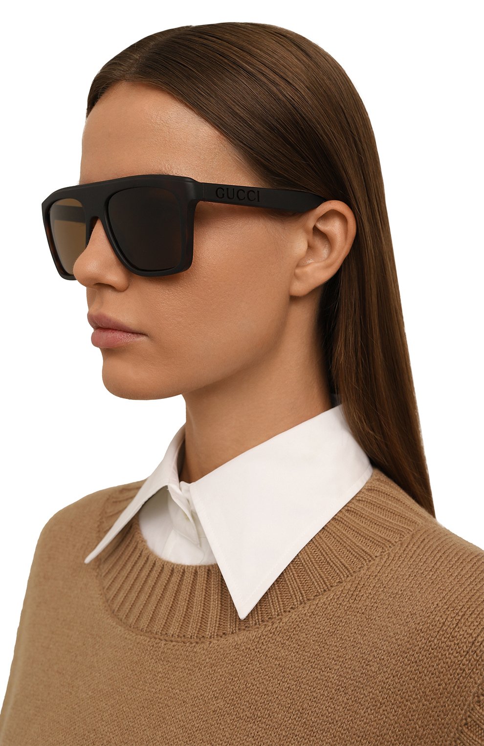 Солнцезащитные очки GUCCI коричневого цвета по цене 33300 руб., арт. GG1570S 002, фото 2 Солнцезащитные очки GUCCI, арт. GG1570S 002, фото 2