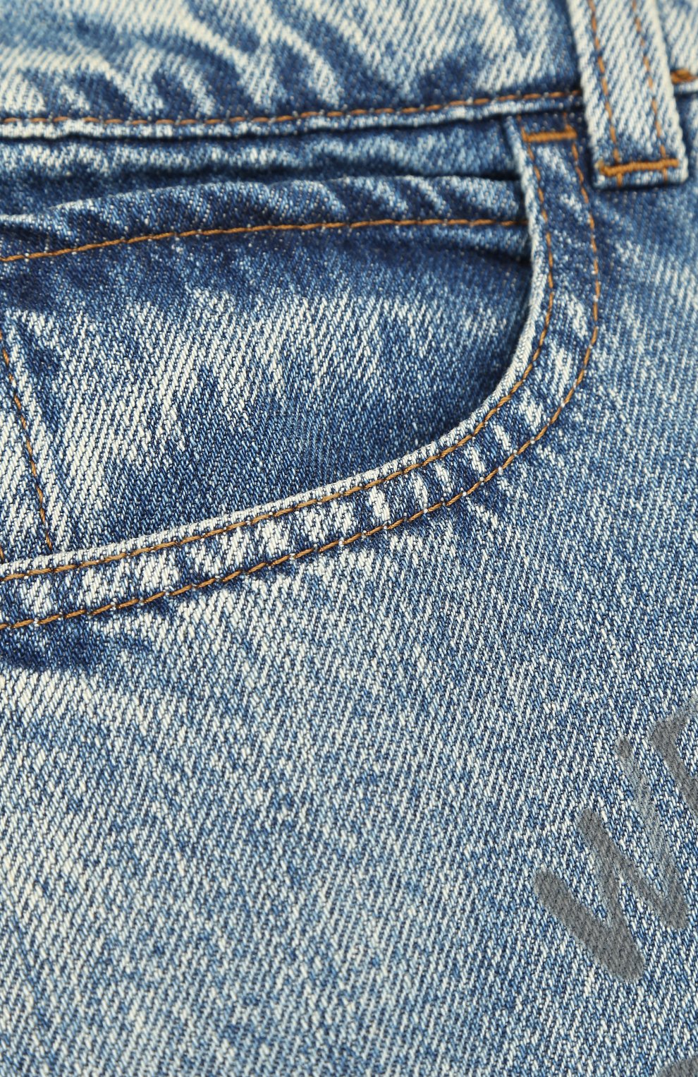 Джинсы прямого кроя с принтом GUCCI, арт. 453319/XR391, фото 3