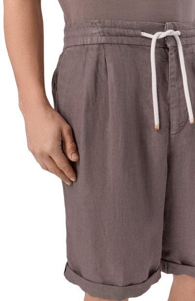 Льняные шорты BRUNELLO CUCINELLI, арт. M243DU0020, фото 5