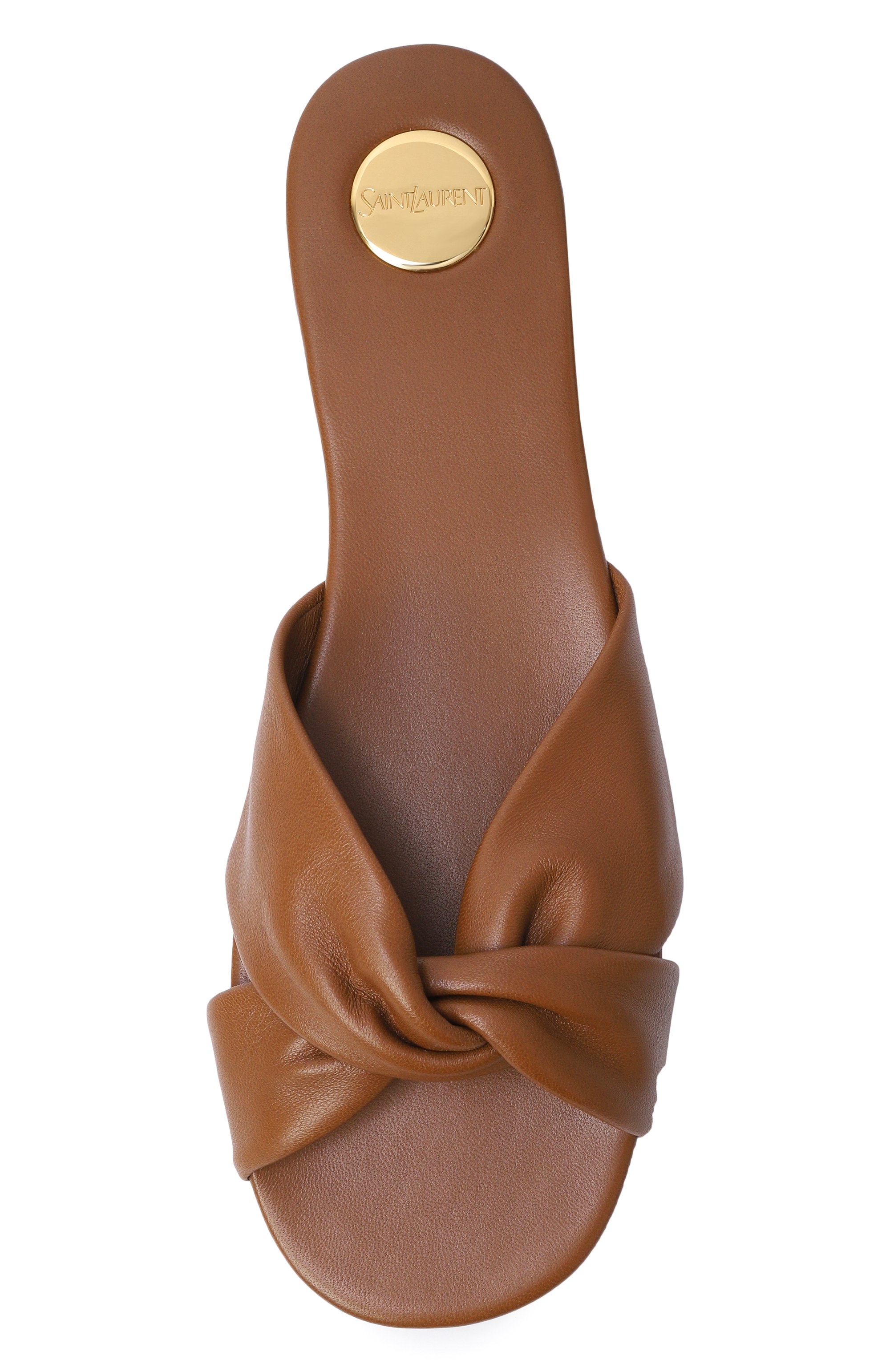 Кожаные шлепанцы SAINT LAURENT, арт. 860614/AADF0, фото 6