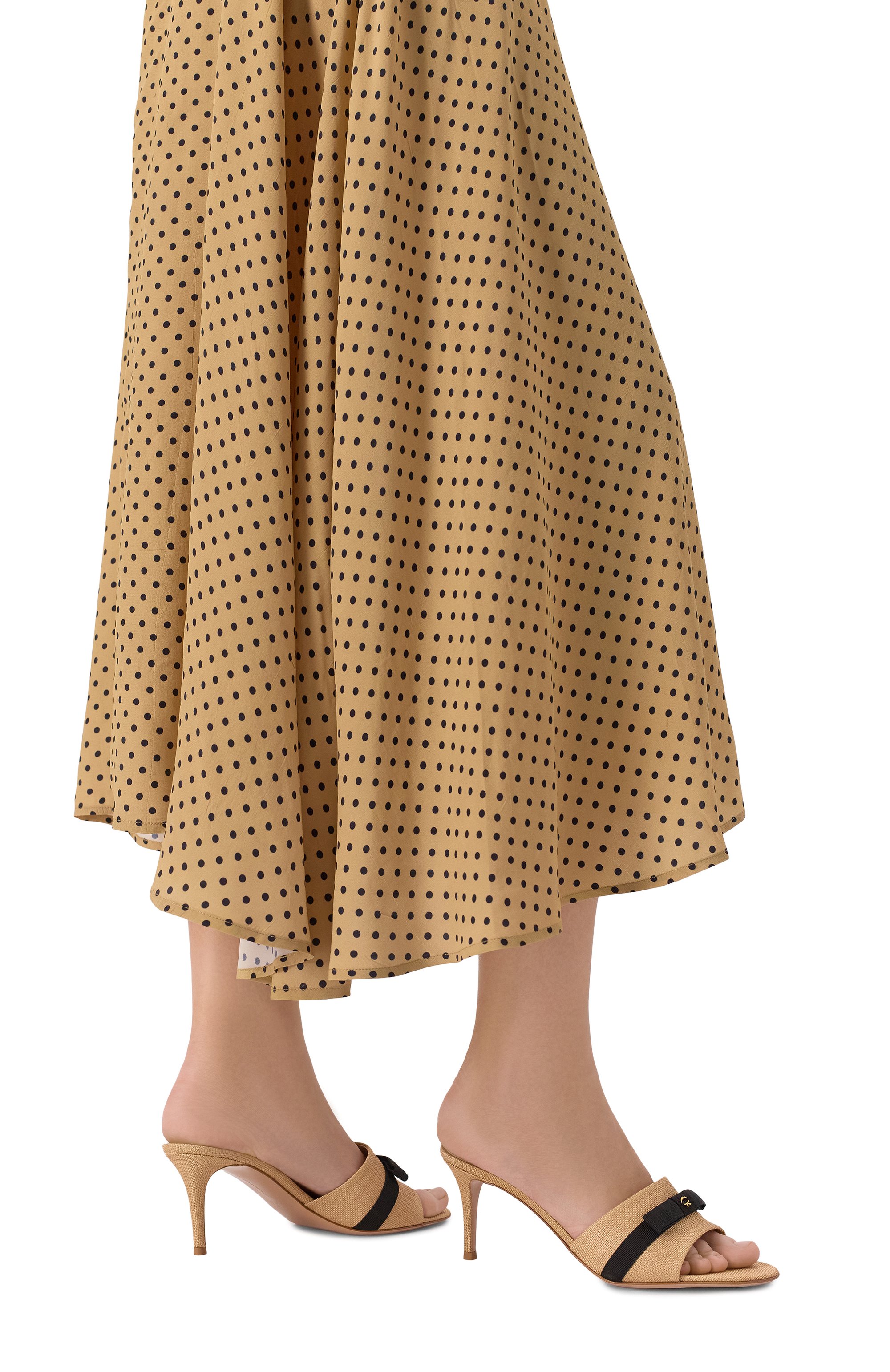 Текстильные мюли minou 70 GIANVITO ROSSI, арт. G10137.70RIC.HAILIN0, фото 2