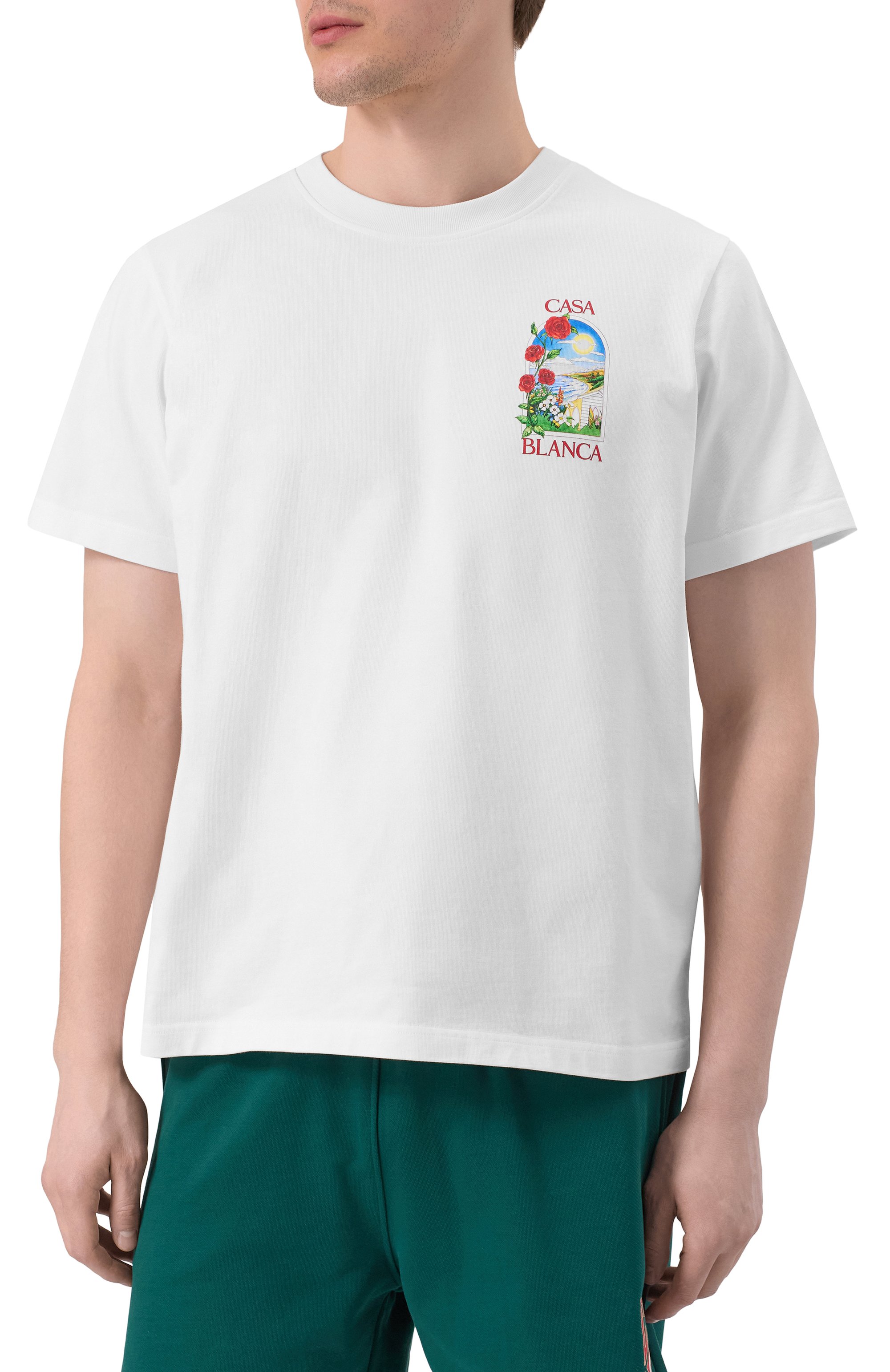 Хлопковая футболка CASABLANCA, арт. MS25JTS00112, фото 3