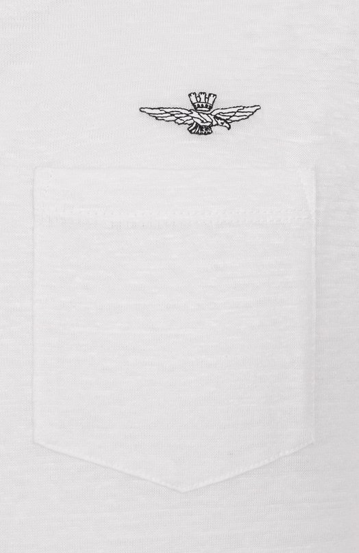 Льняная футболка Aeronautica Militare 251TS2402J679 Белый  251TS2402J679 Фото 6