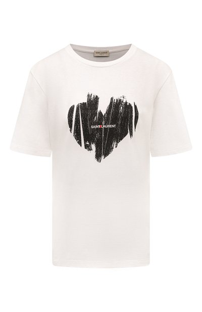Хлопковая футболка SAINT LAURENT, арт. 615522/YBS02, фото 1