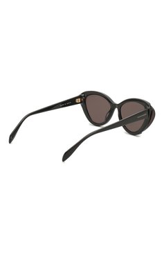 Женские солнцезащитные очки ALEXANDER MCQUEEN черного цвета, арт. AM0249S-001 | Фото 4 (Тип очков: С/з; Материал: Пластик; Региональные ограничения белый список (Axapta Mercury): Не проставлено; Нос: Не проставлено; Очки форма: Cat-eye; Оптика Гендер: оптика-женское)