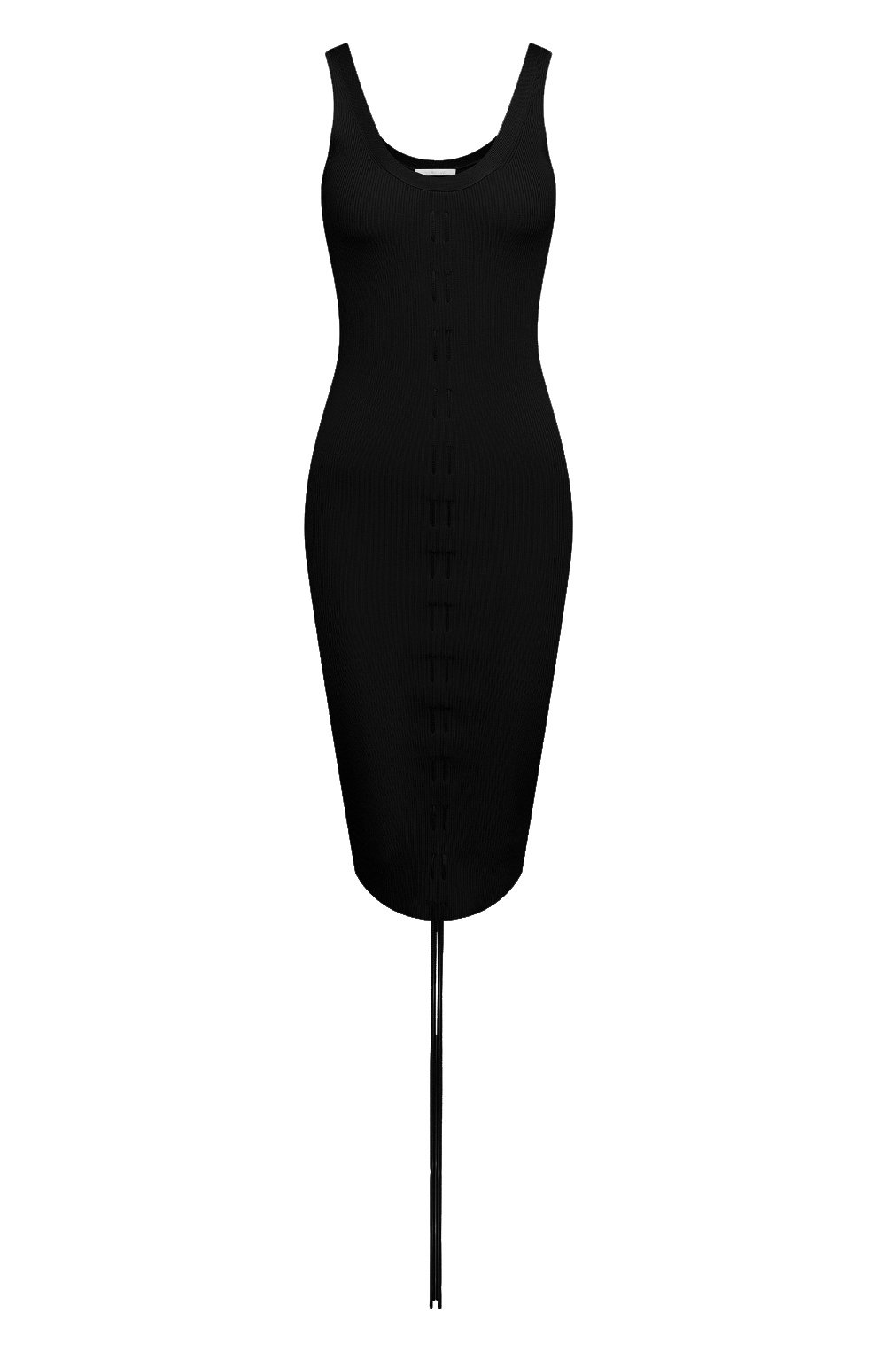 Платье из вискозы HELMUT LANG черного цвета по цене 40900 руб., арт. K10HW705, фото 1 Платье из вискозы HELMUT LANG, арт. K10HW705, фото 1