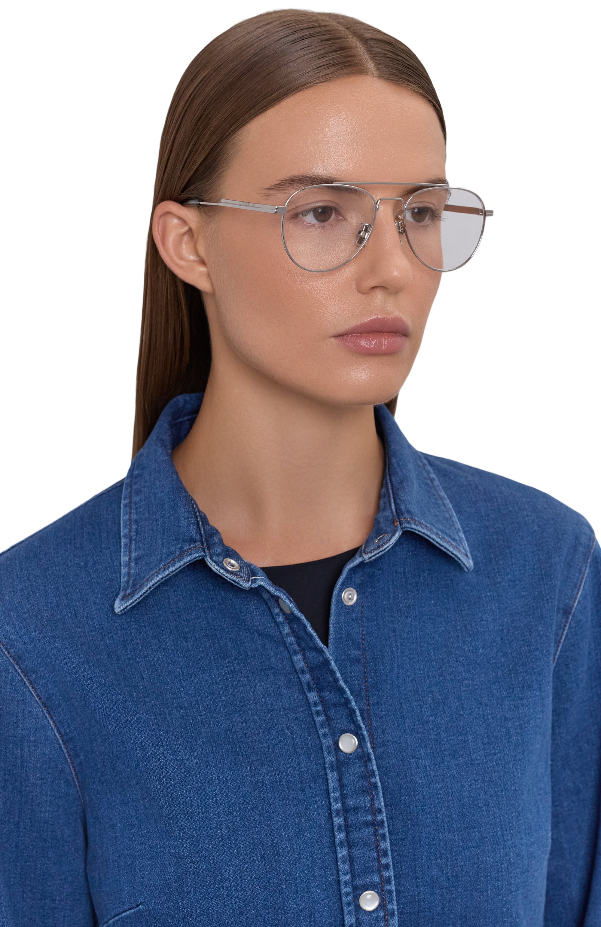 Оправа BOTTEGA VENETA серебряного цвета по цене 38700 руб., арт. BV13400K 002, фото 3 Оправа BOTTEGA VENETA, арт. BV13400K 002, фото 3