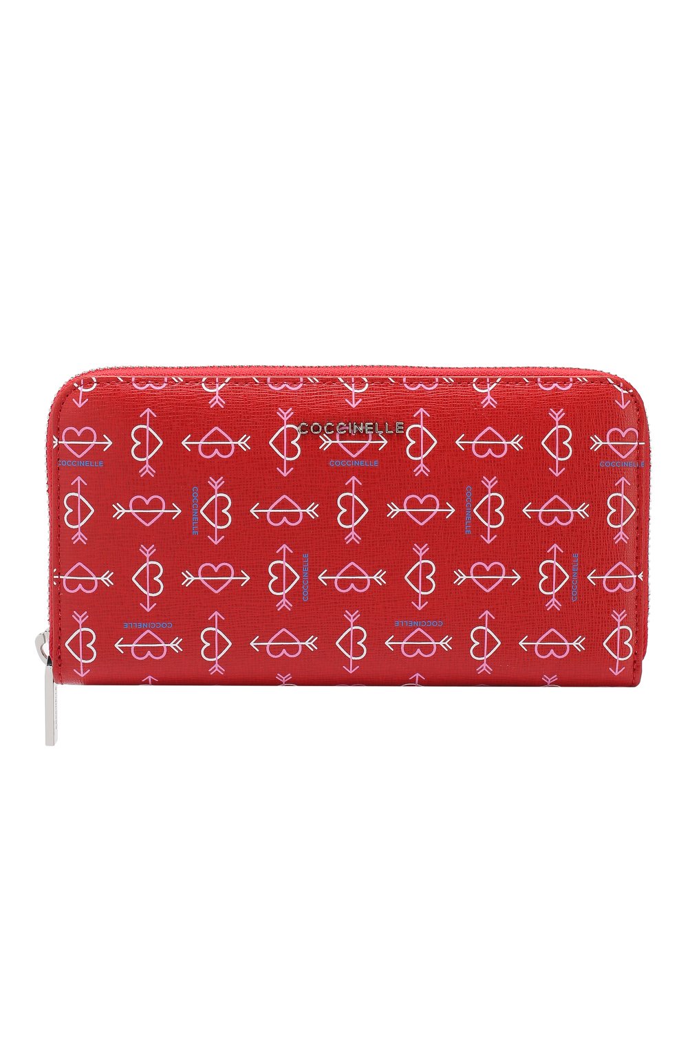 Кожаный кошелек COCCINELLE красного цвета по цене 15650 руб., арт. E2 DX8 11 04 01, фото 1 Кожаный кошелек COCCINELLE, арт. E2 DX8 11 04 01, фото 1