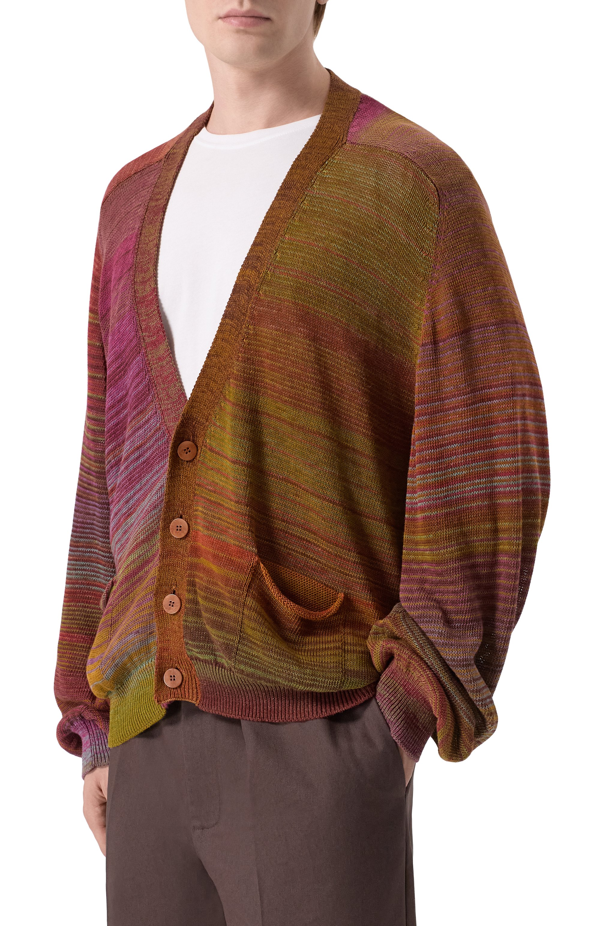 Хлопковый кардиган MAGLIANO разноцветного цвета по цене 95550 руб., арт. MGSS26CA01012, фото 3 Хлопковый кардиган MAGLIANO, арт. MGSS26CA01012, фото 3