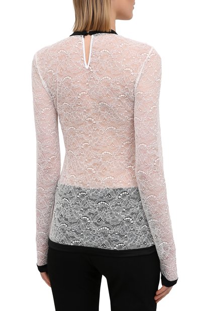 Топ MIU MIU белого цвета по цене 125000 руб., арт. MJL726-2W0-F0009, фото 4 Топ MIU MIU, арт. MJL726-2W0-F0009, фото 4