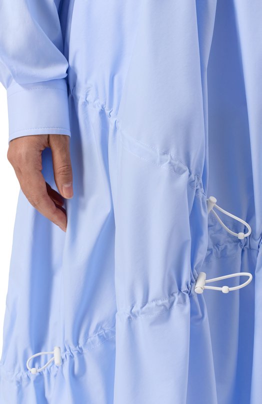 Хлопковая юбка Moschino A0106/0531 Голубой  A0106/0531 Фото 5