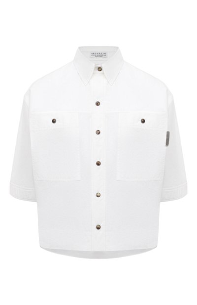 Женская хлопковая рубашка BRUNELLO CUCINELLI, арт. ML949B1348