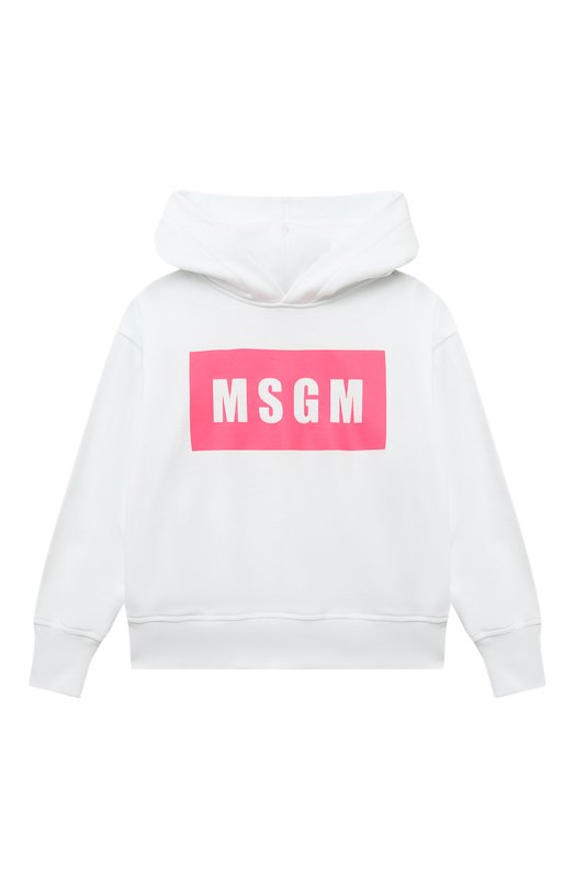 

Хлопковое худи MSGM kids, Белый