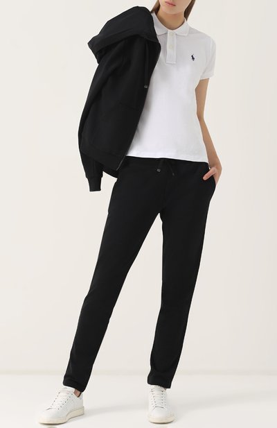 Хлопковое поло с вышитым логотипом бренда POLO RALPH LAUREN, арт. 211505669, фото 2