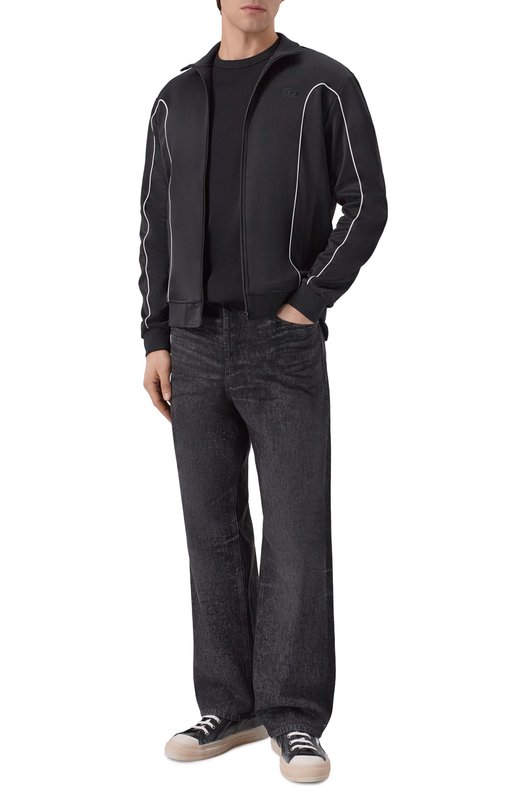 Хлопковая футболка Diesel A14819/0PJBG Чёрный  A14819/0PJBG Фото 2