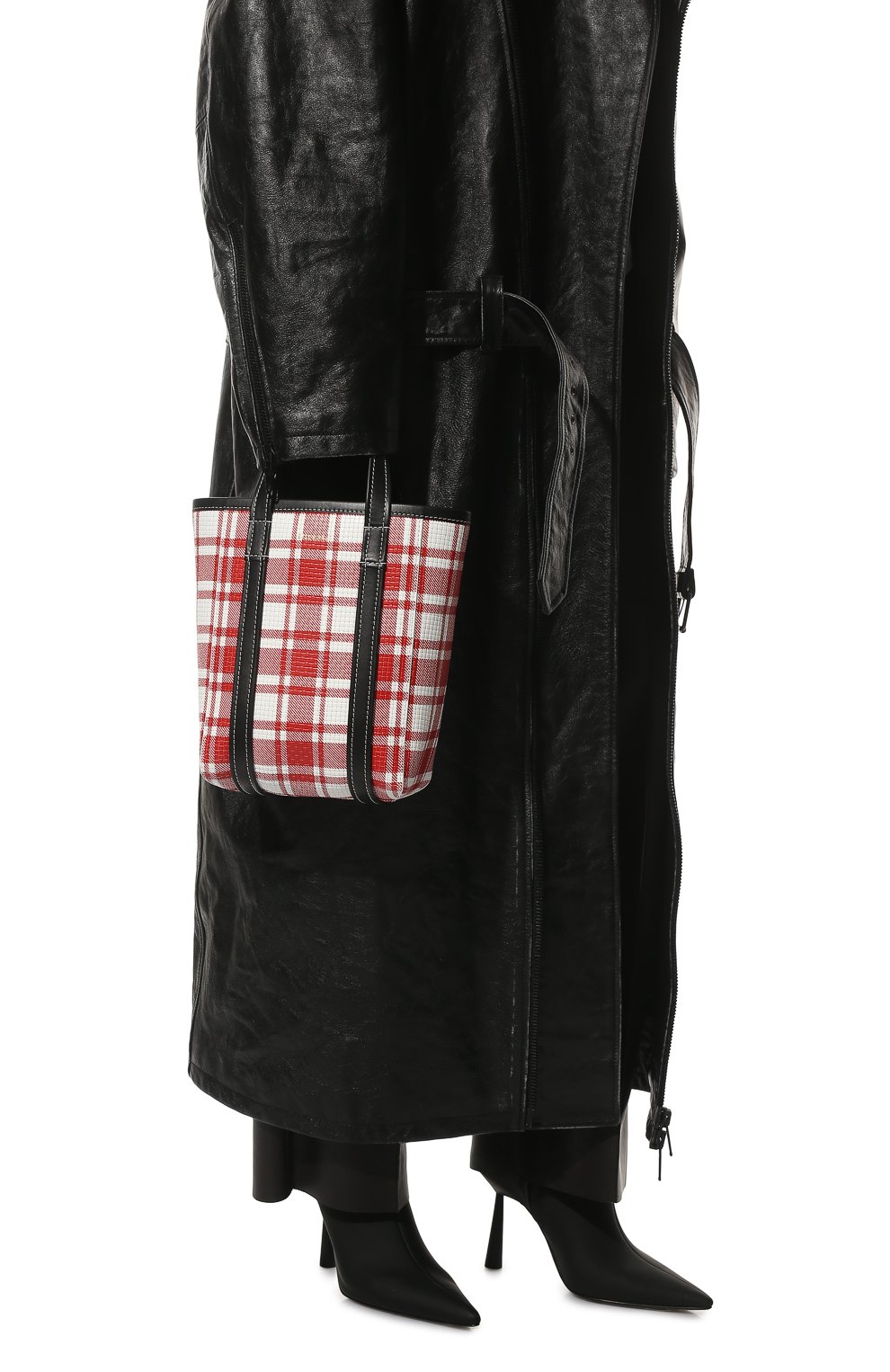 Сумка-шопер barbes BALENCIAGA красного цвета по цене 134000 руб., арт. 672983/2100P, фото 2 Сумка-шопер barbes BALENCIAGA, арт. 672983/2100P, фото 2