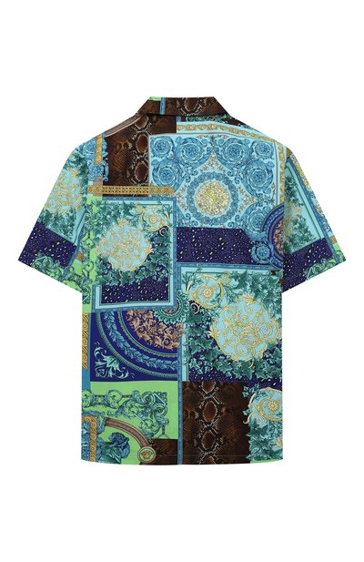 Хлопковая рубашка VERSACE, арт. 1000107/1A00297/8A-14A, фото 2
