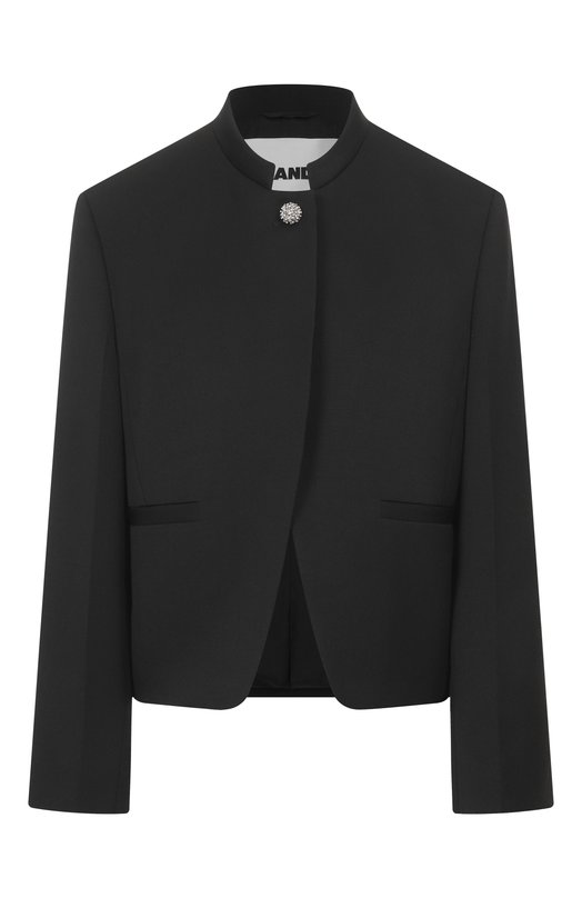 Шерстяной жакет Jil Sander J01BN0142/J40021 Чёрный J01BN0142/J40021