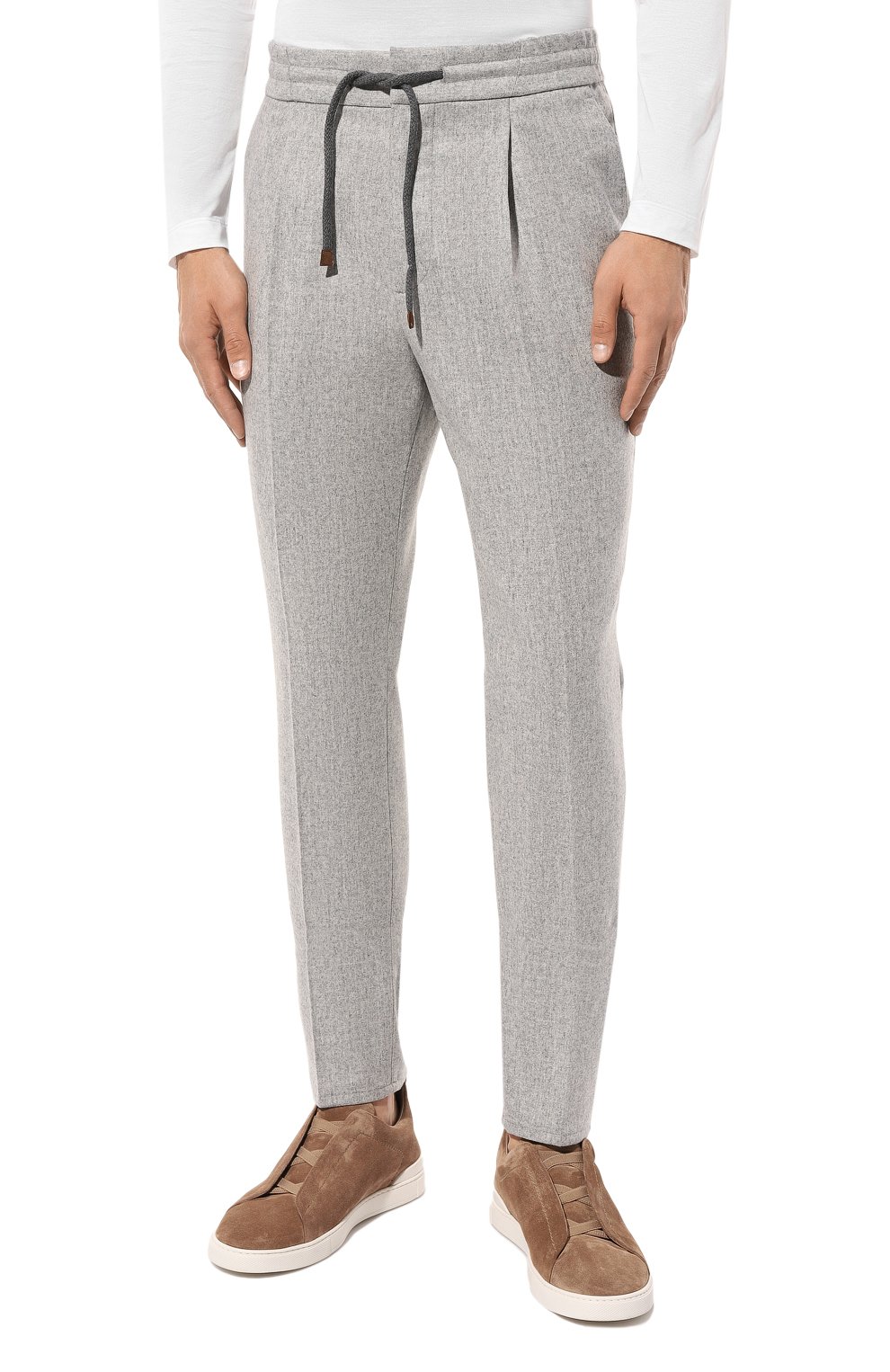 Шерстяные брюки BRUNELLO CUCINELLI, арт. M038PB2201, фото 3
