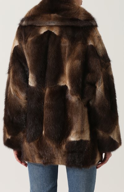 Укороченная шуба из меха ондатры MARC JACOBS (THE), арт. W21776303, фото 4