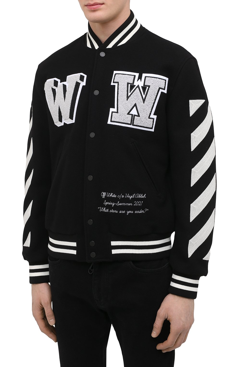 Шерстяной бомбер OFF-WHITE, арт. 0MEA267R21FAB001, фото 3