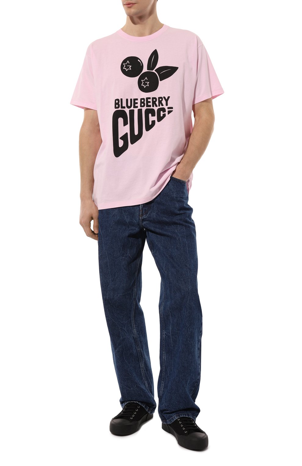 Хлопковая футболка GUCCI, арт. 616036 XJDWE, фото 2