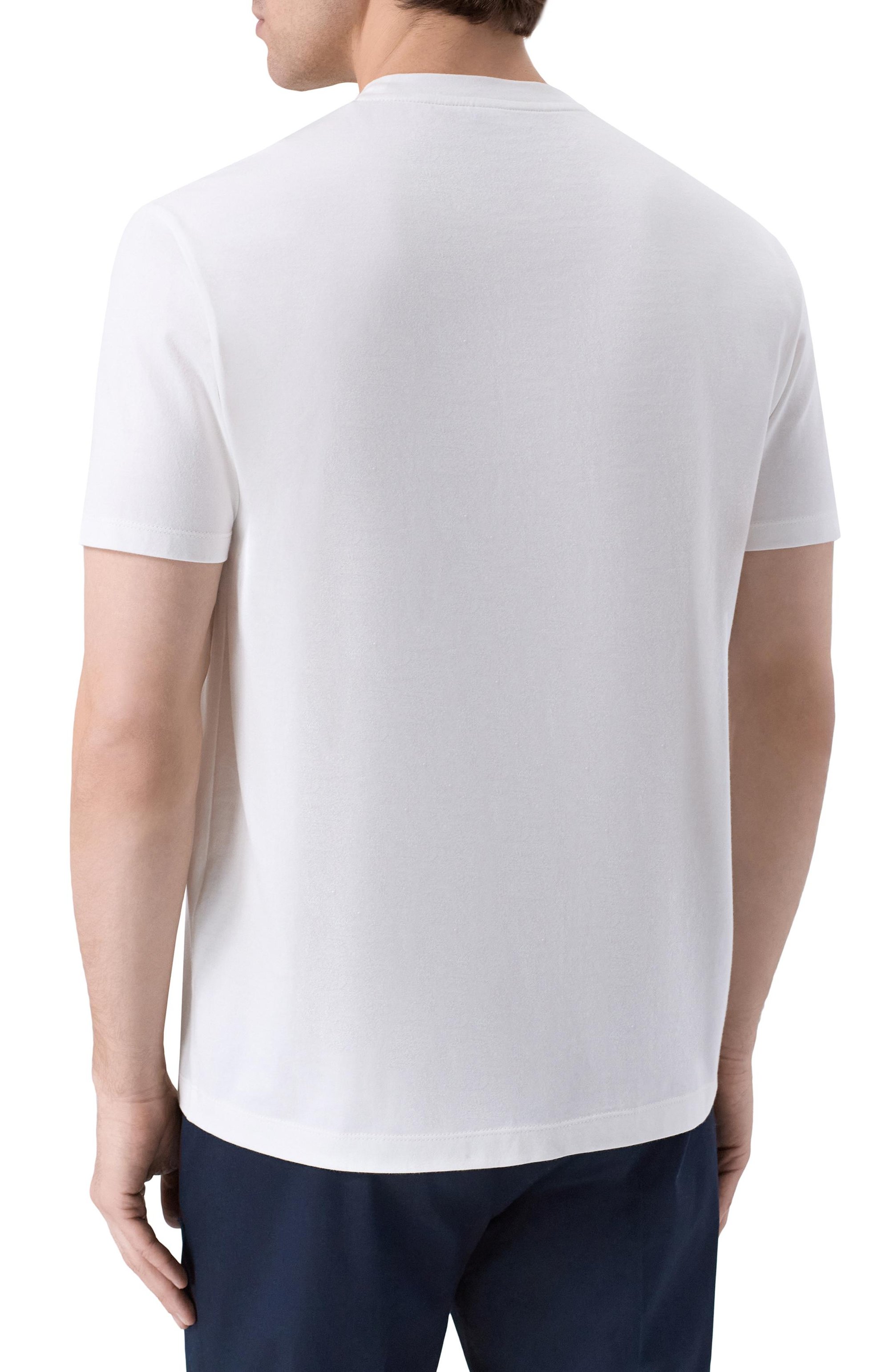 Хлопковая футболка PAUL&SHARK белого цвета по цене 24550 руб., арт. 26411040, фото 4 Хлопковая футболка PAUL&SHARK, арт. 26411040, фото 4