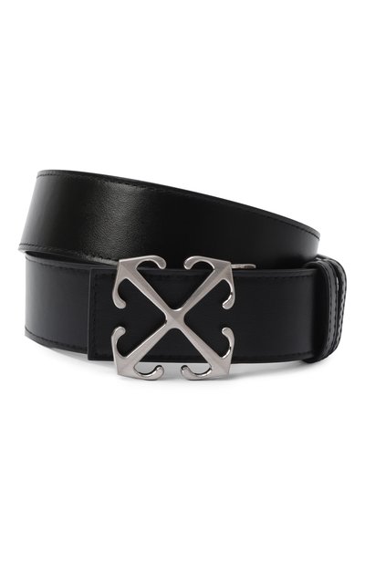 Мужской кожаный ремень OFF-WHITE, арт. 0MRB14AC99LEA001