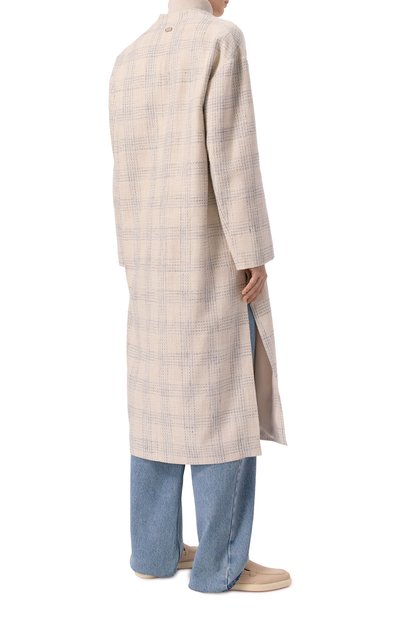 Пальто из шелка и льна AGNONA, арт. TL0902/Q3001, фото 4