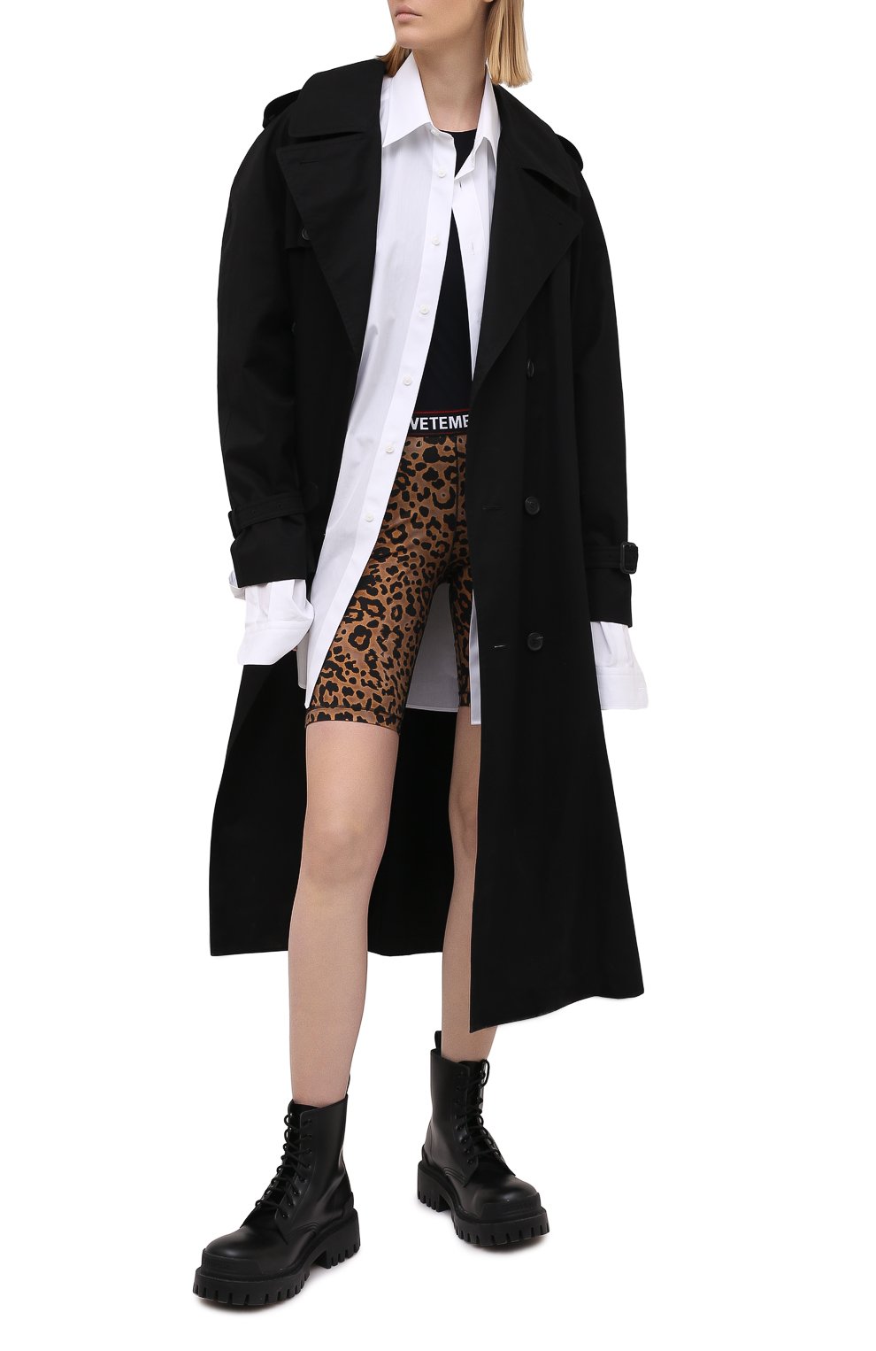 Шорты VETEMENTS леопардового цвета по цене 24900 руб., арт. WE51PA600L 2605/LE0PARD, фото 2 Шорты VETEMENTS, арт. WE51PA600L 2605/LE0PARD, фото 2