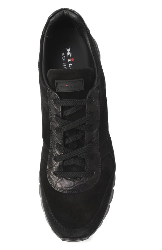 Замшевые кроссовки Kiton USSA114N0127703 Чёрный  USSA114N0127703 Фото 6