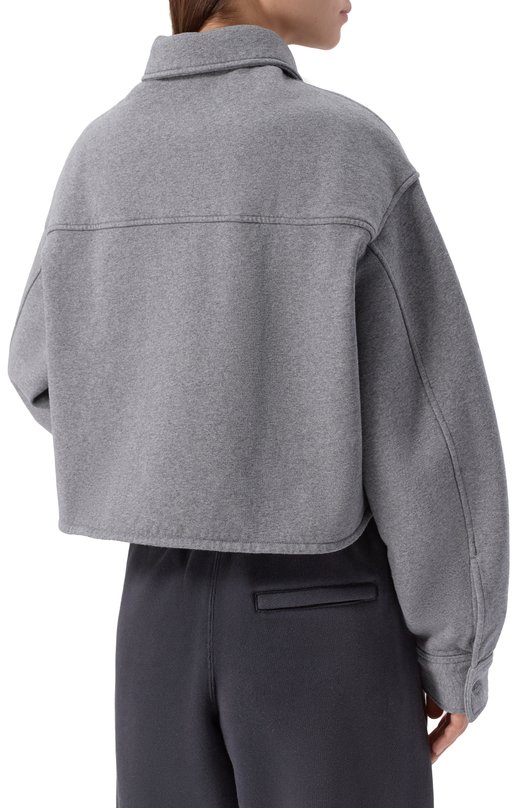 Хлопковая рубашка alexanderwang.t 4CC1261218 Серый  4CC1261218 Фото 4