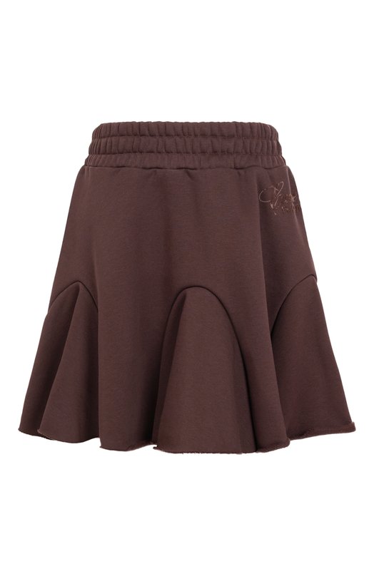 Хлопковая юбка Comme des Fuckdown CFABW01394 Коричневый CFABW01394
