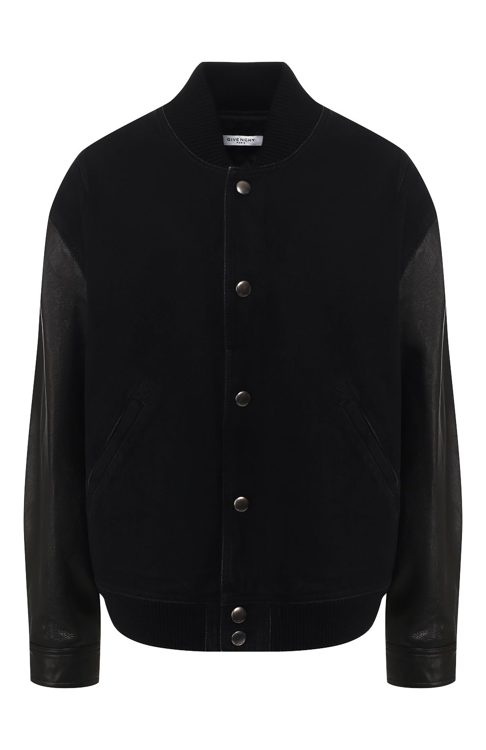 Джинсовая куртка с кожаными рукавами GIVENCHY, арт. BW3082507N, фото 1