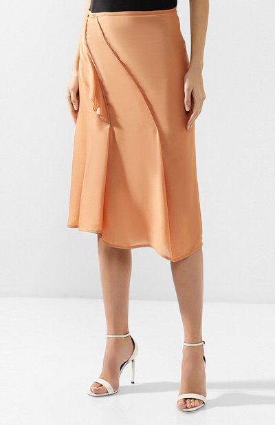 Шелковая юбка VICTORIA BECKHAM, арт. SK MID 3717 PSS19 W0VEN JERSEY, фото 3