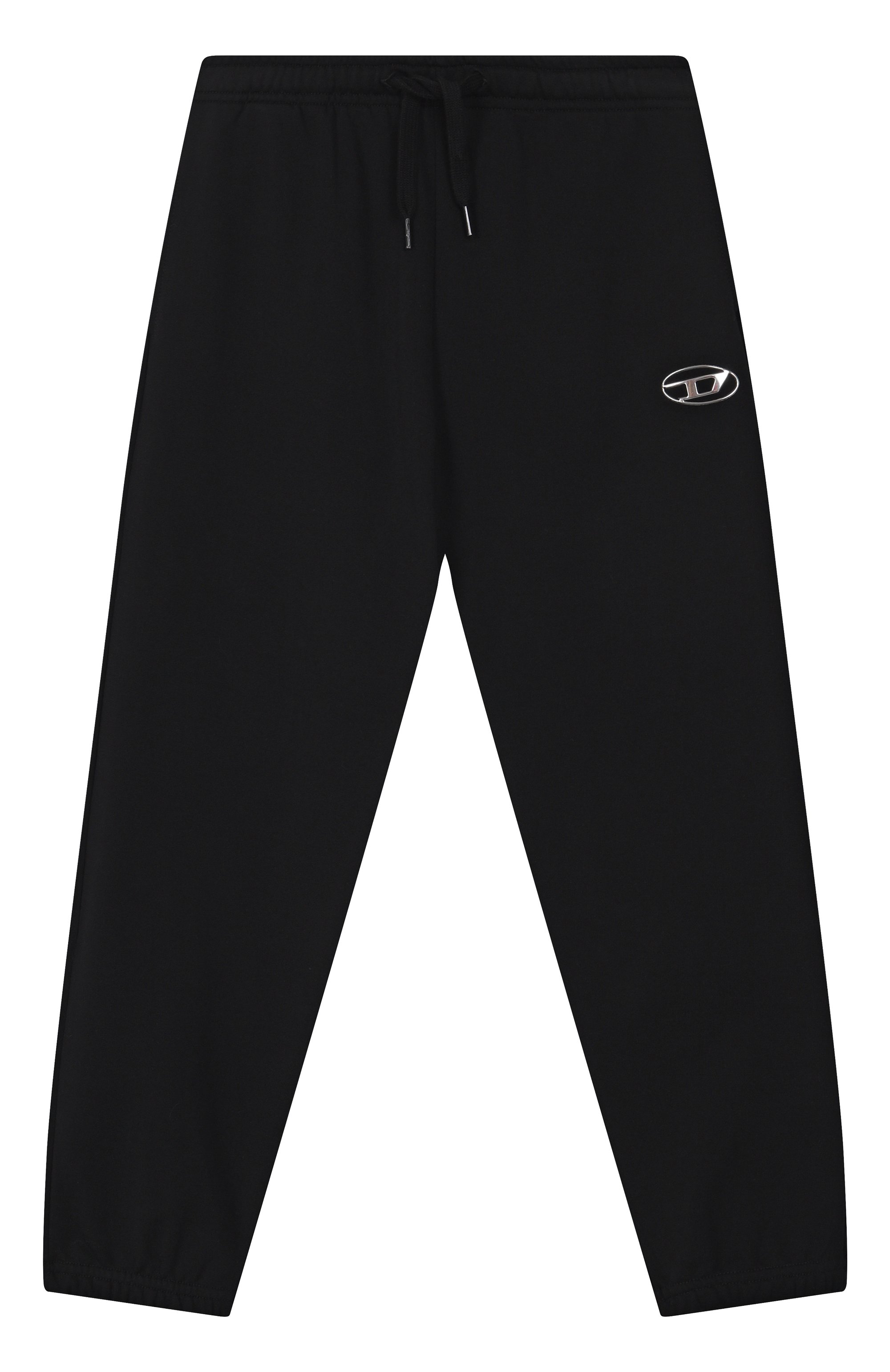 Хлопковые джоггеры DIESEL черного цвета по цене 11600 руб., арт. J02317/KYAVF, фото 1 Хлопковые джоггеры DIESEL, арт. J02317/KYAVF, фото 1