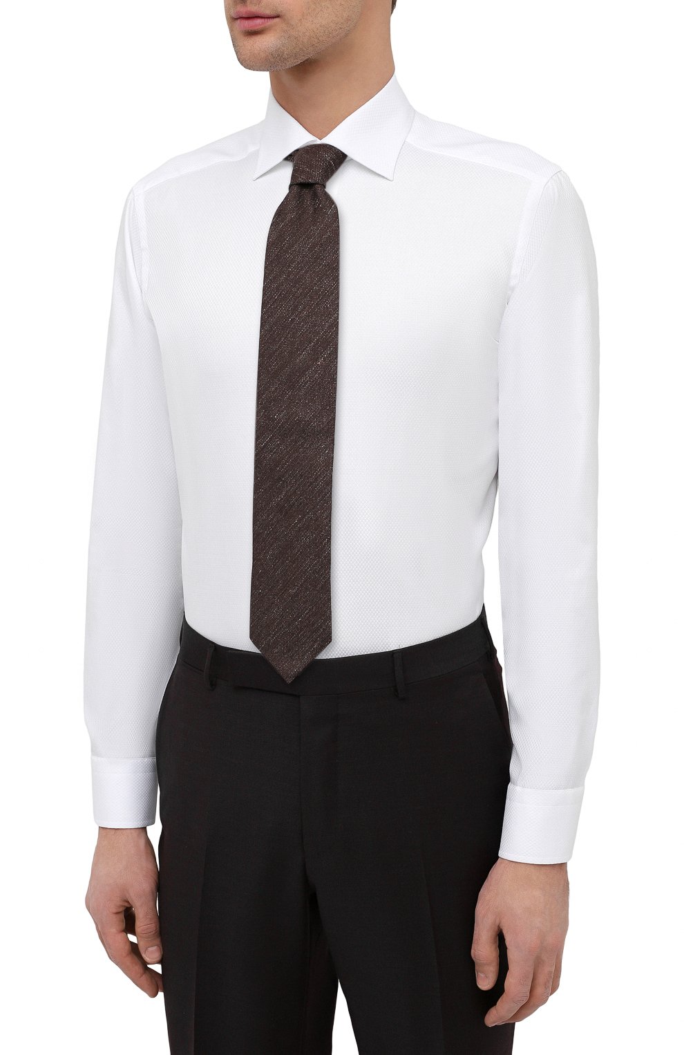 Хлопковая сорочка ETON белого цвета по цене 19850 руб., арт. 1000 01280, фото 4 Хлопковая сорочка ETON, арт. 1000 01280, фото 4