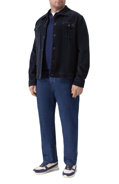 Мужская поло из шелка и хлопка STEFANO RICCI, арт. K212038P30/F26194_001