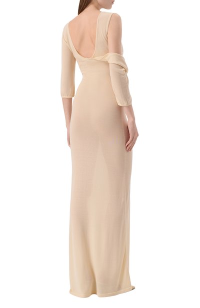 Платье AYA MUSE бежевого цвета по цене 96150 руб., арт. AMFW2505, фото 3 Платье AYA MUSE, арт. AMFW2505, фото 3