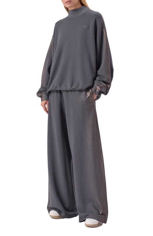 Брюки из хлопка и вискозы Diesel A20304/0EPCT Серый  A20304/0EPCT Фото 2