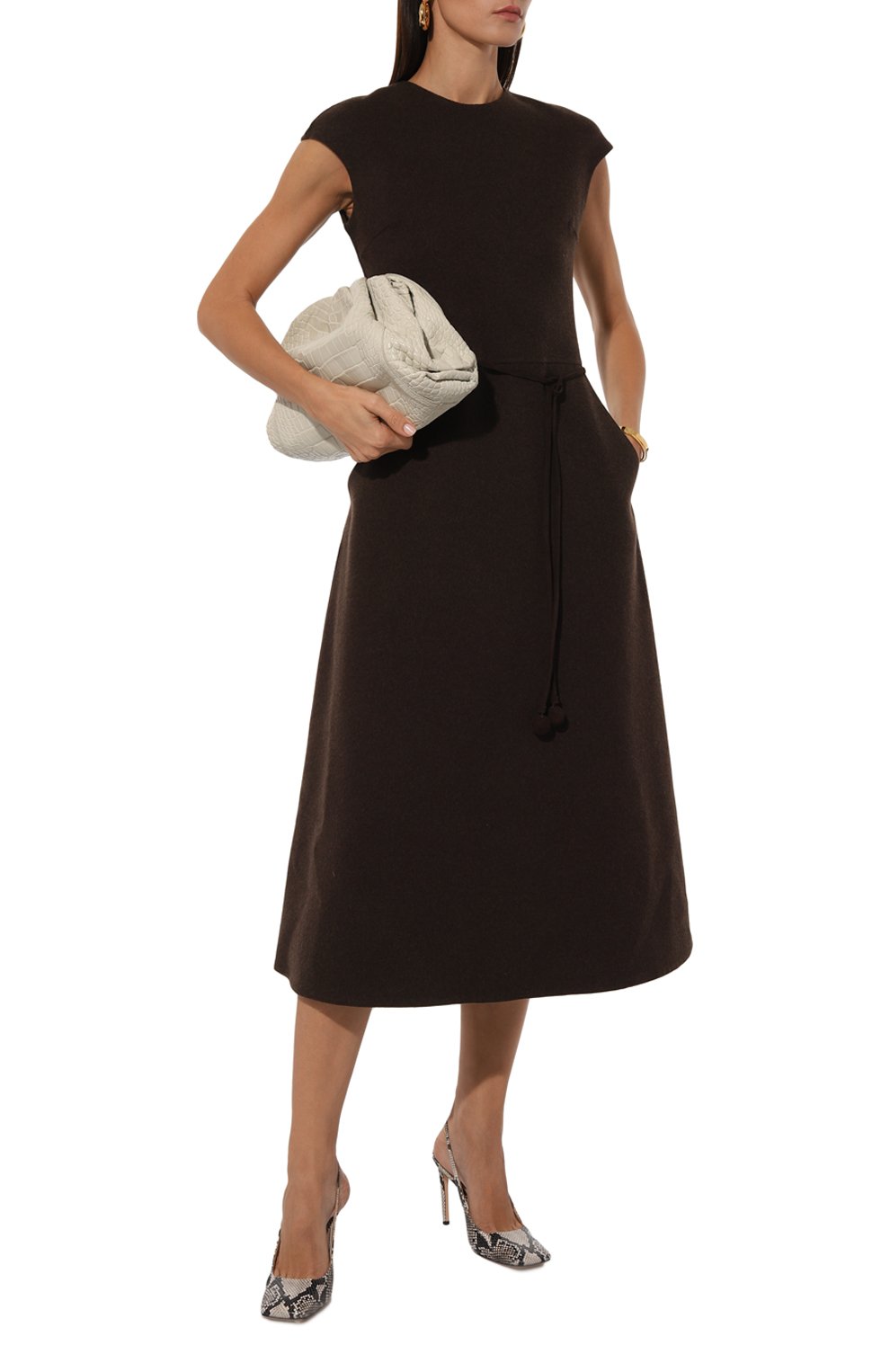 Клатч pouch из кожи аллигатора BOTTEGA VENETA, арт. 576227/VCPX0/AMIS, фото 7