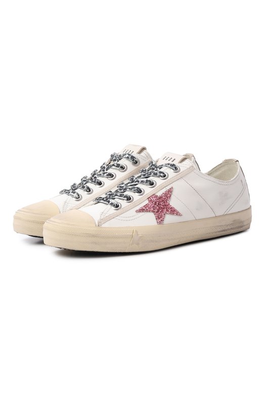 Комбинированные кеды V-Star Golden Goose Deluxe Brand GWF00129.F004576 Кремовый GWF00129.F004576