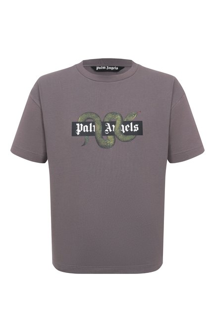 Мужская хлопковая футболка PALM ANGELS, арт. PMAA109F25JER008