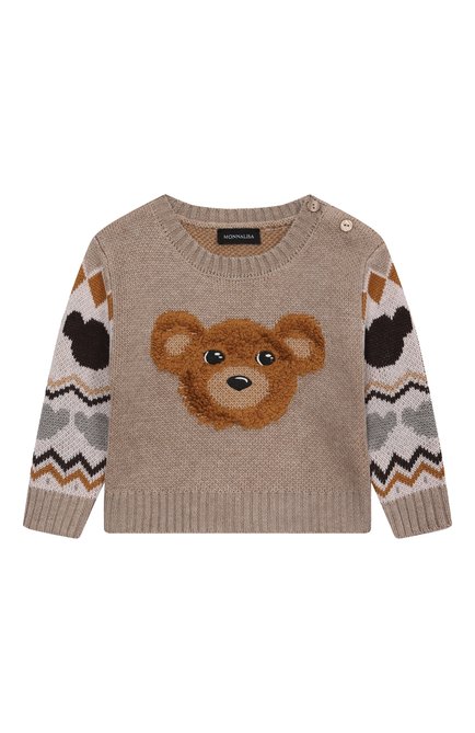 Хлопковый пуловер MONNALISA, арт. 28F607