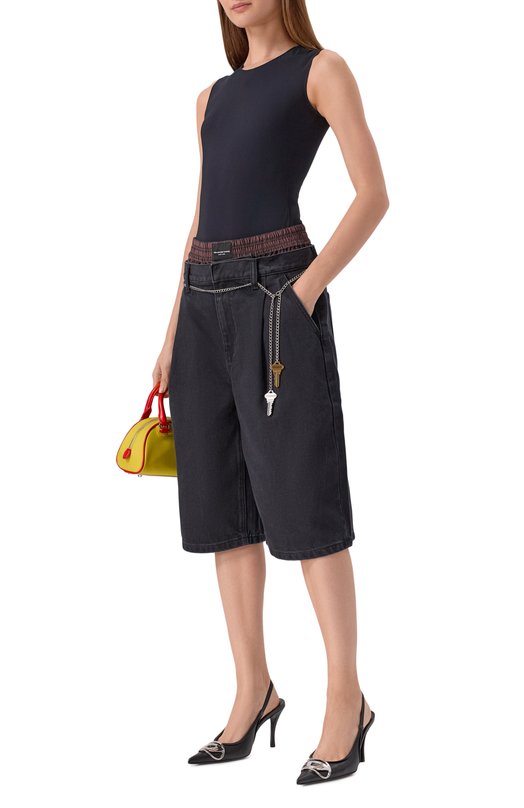 Джинсовые шорты Alexander Wang 4DC3254755 Чёрный  4DC3254755 Фото 2